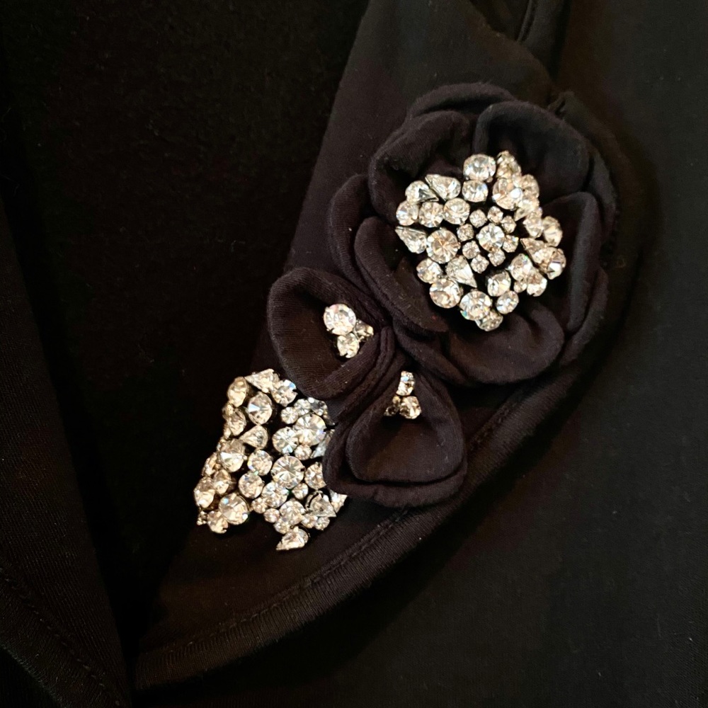 Twisted Sister Cotten jacket w/rhinestones. Large - Picture 2 of 5